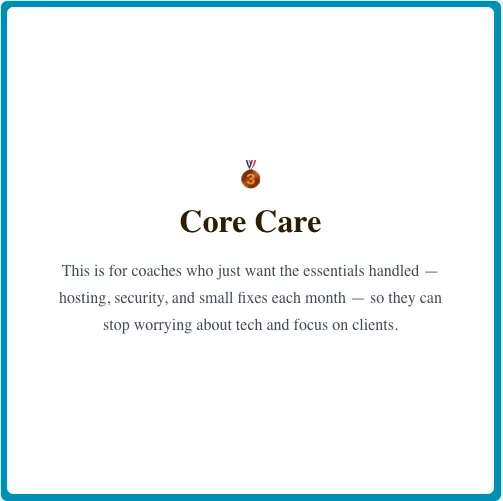 core-care-card